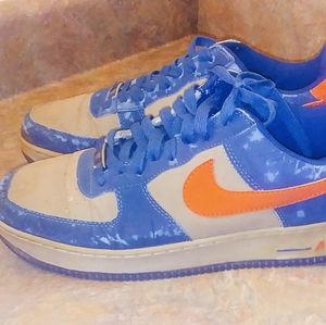 AF1 Turquoise Orange & Grey